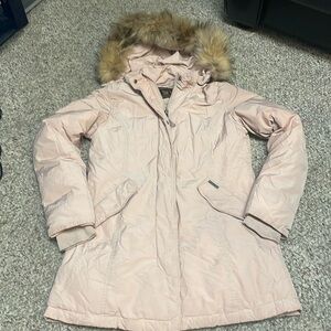 Woolrich downfilled parka with real fur hood trim